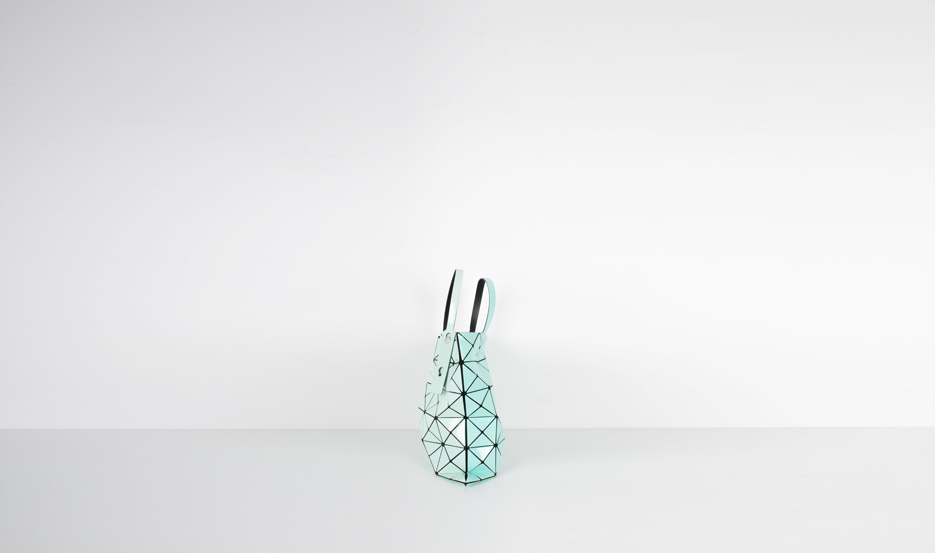 two-tone mint bagBAO BAO ISSEY MIYAKE