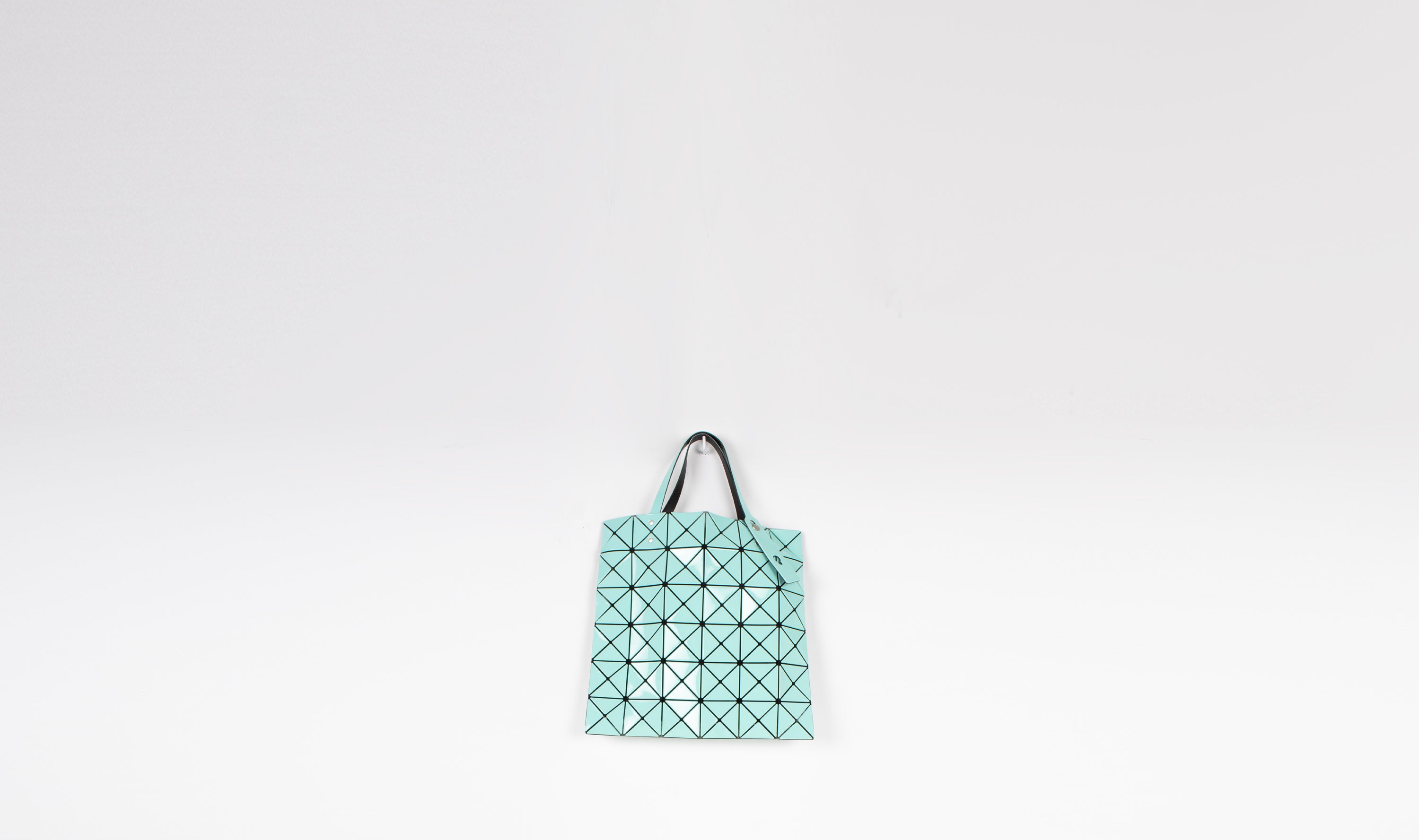 two-tone mint bagBAO BAO ISSEY MIYAKE