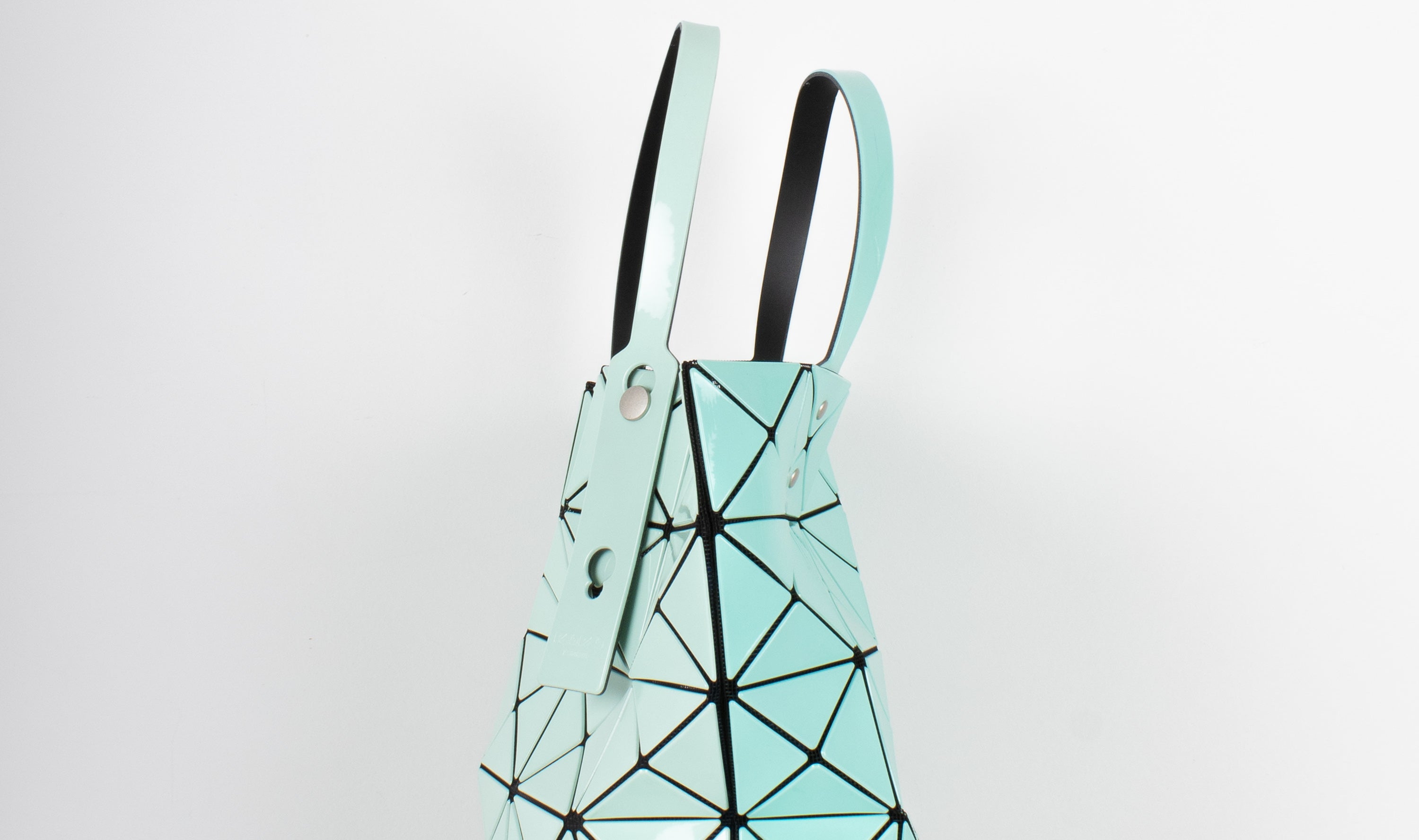 two-tone mint bagBAO BAO ISSEY MIYAKE