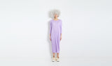 lavender longuette plissé dress