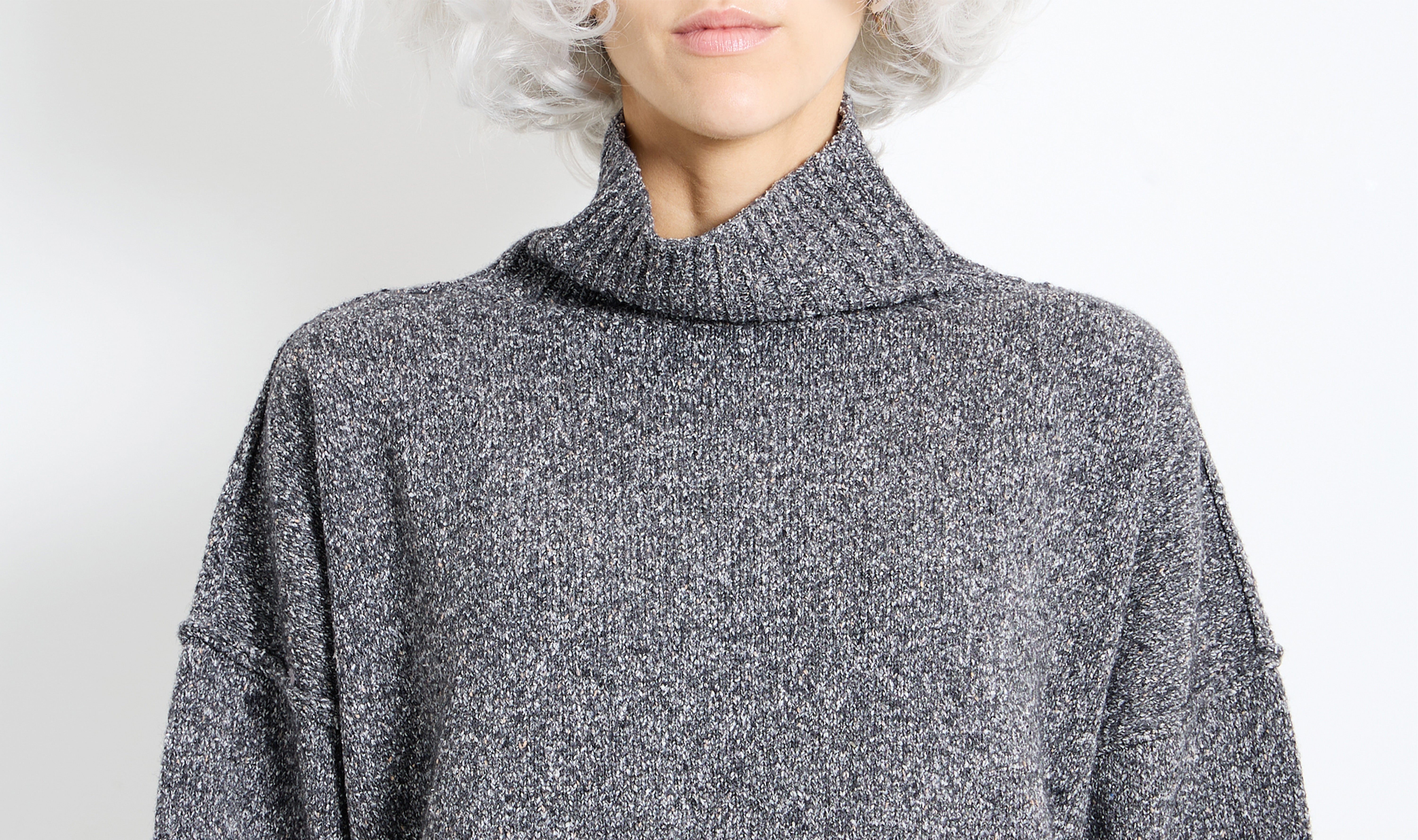black wool blend sweater