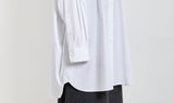 white cotton oversized shirt